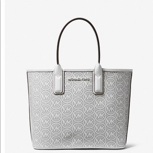 Jodie Small Logo Jacquard Tote Bag